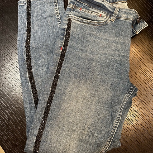 Zara Denim - Zara jean with tuxedo stripe down legs